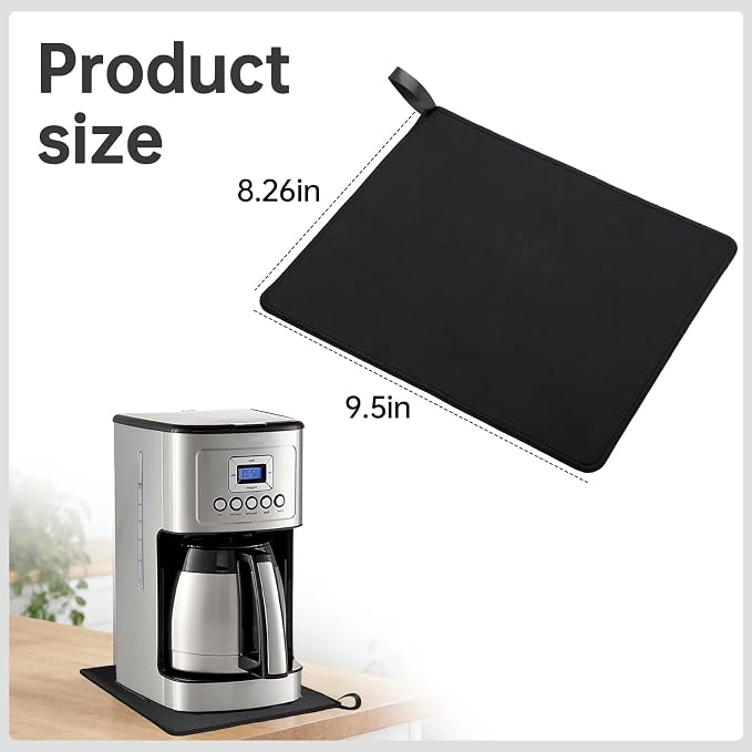 Sliding Mat Compatible with Cuisinart Coffee Maker 14 cup- Smooth Glide with - Image 2
