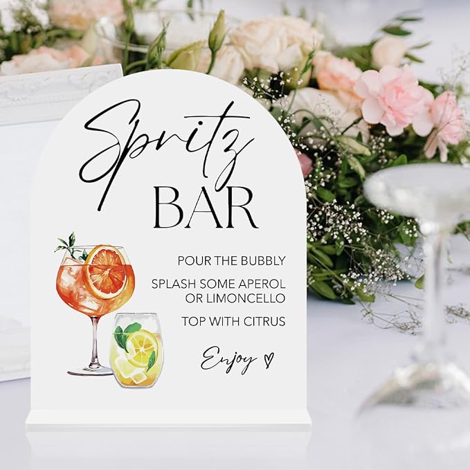 Spritz Bar Sign Aperol Spritz Decor Cocktail Drink Bar Sign - Image 6