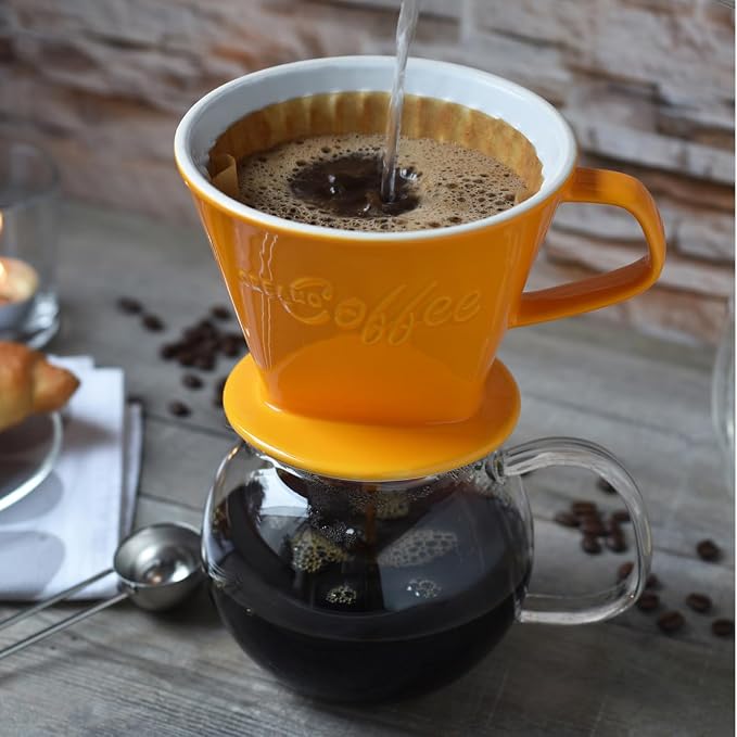 Creano XXL Porcelain Coffee Dripper Saffron - Image 2