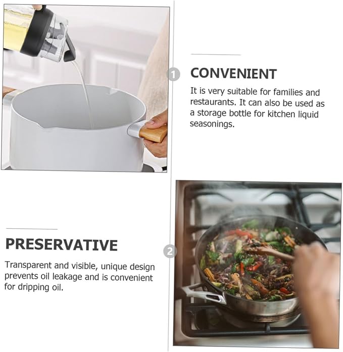 MAGICLULU 1pc Leakproof Glass Oil Dispenser - Image 2