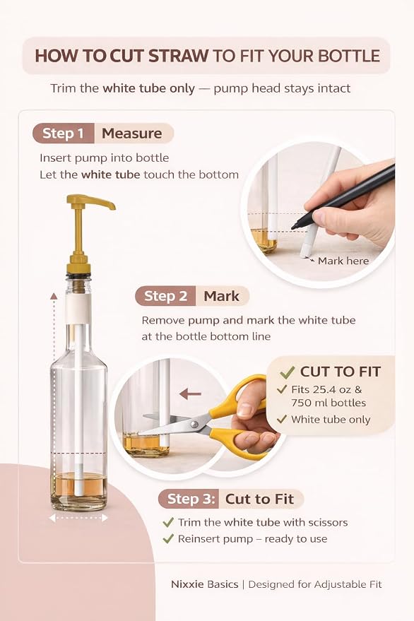 Coffee Syrup Pumps 750ml / 25.4oz Fits Syrup Pump Dispensers - Image 4