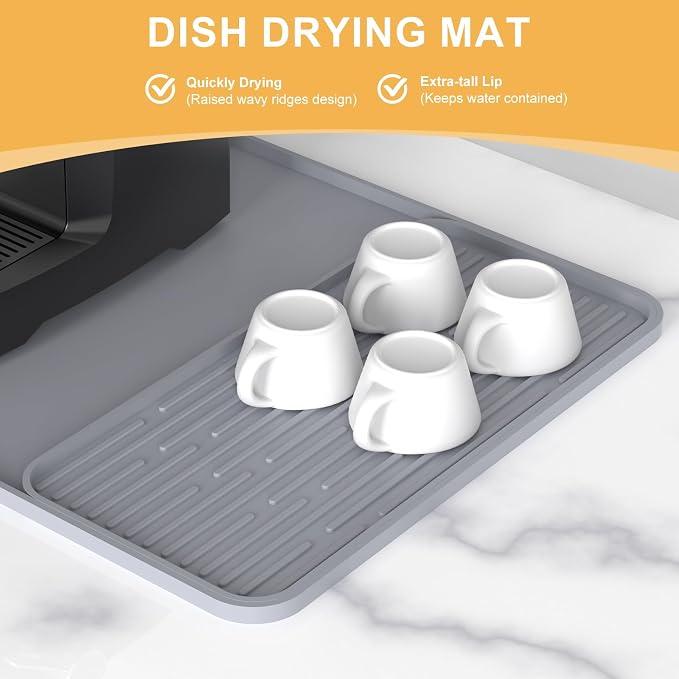 Coffee Mat, 2-in-1 Silicone Bar Mat - Image 5