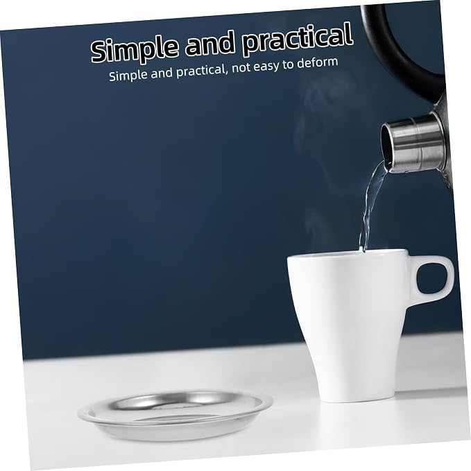 6pcs Stainless Steel Tea Bag Holder Drip Tray Tea Infuser Rest Saucer - Image 5