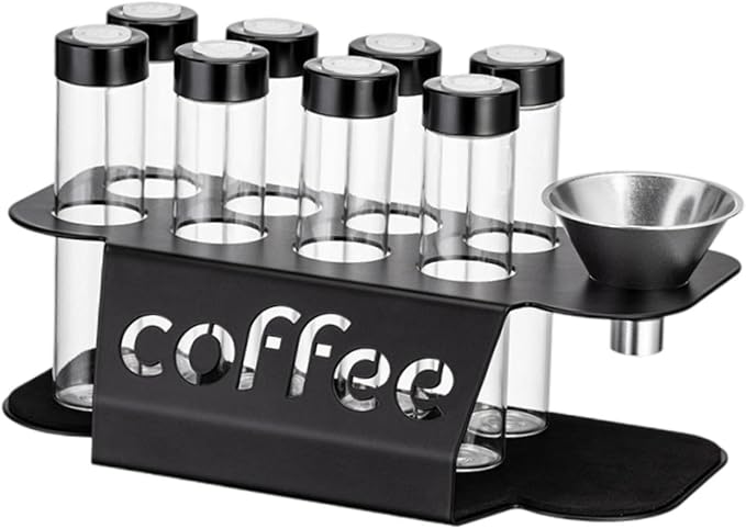 8 Pieces Coffee Cellars Glass Tube Storage Containers Airtight - Image 6