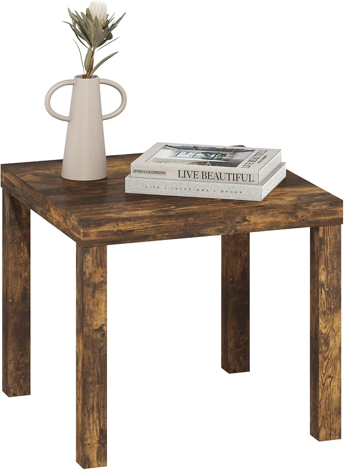Furinno Classic Side Table, Square Modern End Table by Furinno-FitsYourSpaceFitsYourBudget