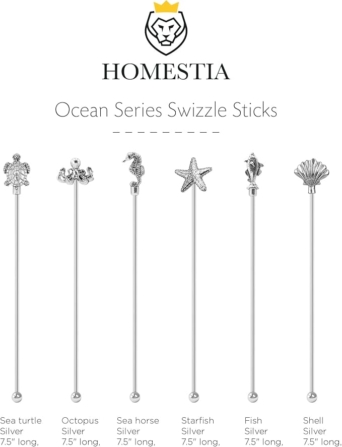Homestia 7.5" Stainless Steel Cocktail Stirrers - Image 9