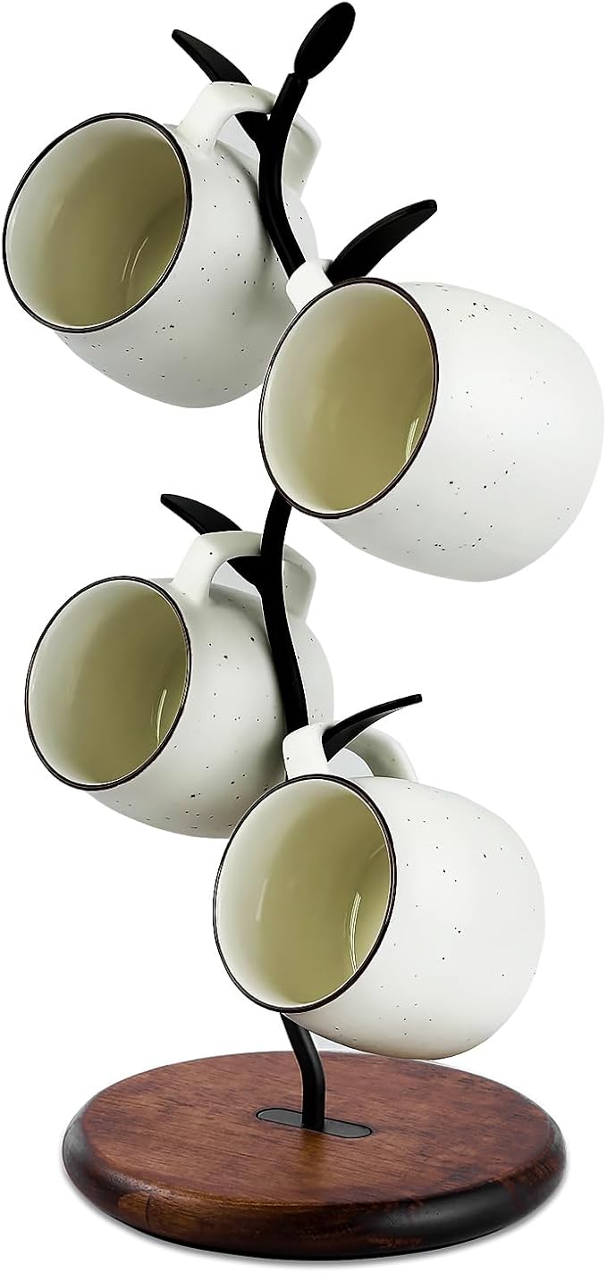 Coffee Mug Tree, Mug Holder for Countertop, Cups Storage Rack, Mugs Stand for by Bellglee