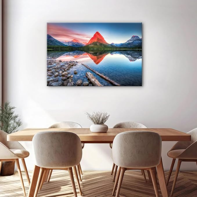 Big Glacier Mountain Canvas Wall Art - Image 3