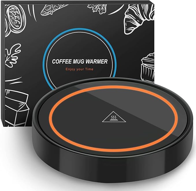 Coffee Mug Warmer for Desk, Heating Plate Electric Cup Warmers for Men Women by Dimux