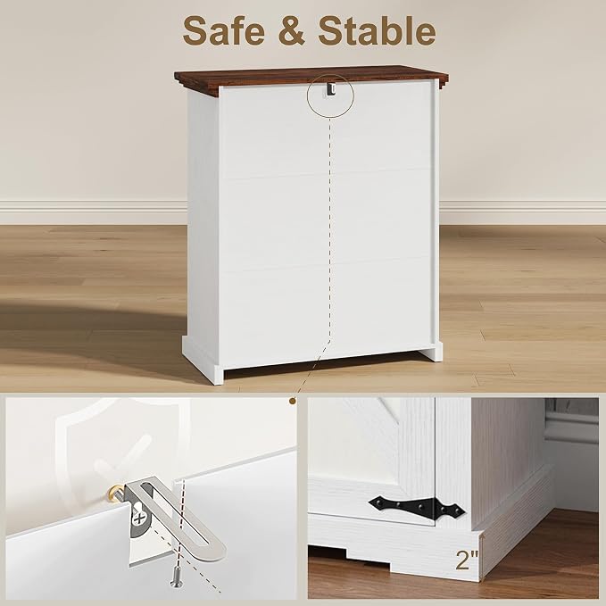 Farmhouse Sideboard Buffet Cabinet - Image 5