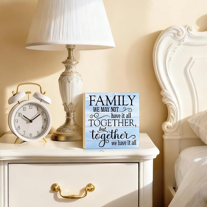 We May Not Have It All Together But Together We Have It All Box Sign Rustic - Image 4