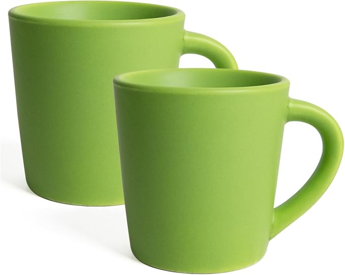 4.2 oz Espresso Cups Set of 2, Ceramic Coffee Mugs Demitasse Cups, Small by YINUOWEI
