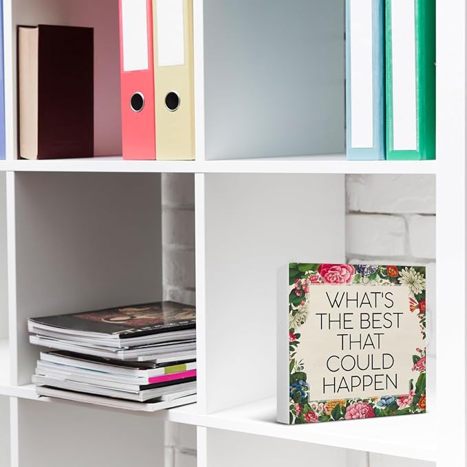 Inspirational Desk Decor Daily Reminder Positive What's the Best That Could - Image 5