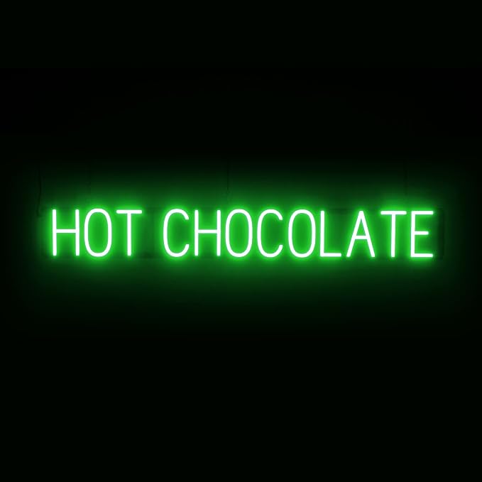 SpellBrite HOT CHOCOLATE Sign | Coffee Drink-Related Sign by SpellBrite