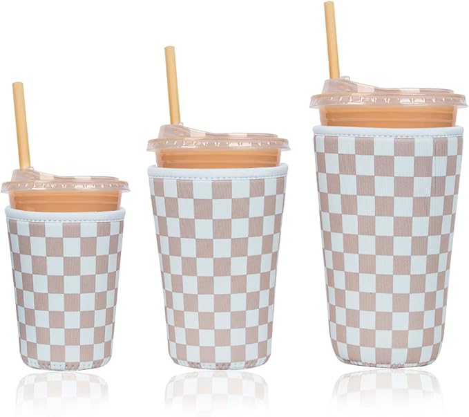 Reusable Insulated Neoprene Iced Coffee Cup Sleeve, Durable Drink Sleeve by Unknown