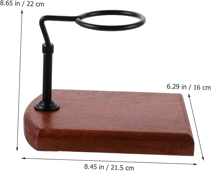 1pc Coffee Dripper Stand Stable Real Wood Base - Image 6
