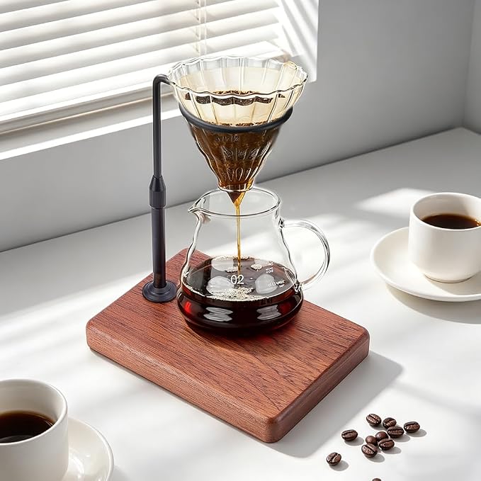 FINGERINSPIRE Adjustable Coffee Stand 8.66x6.3x9inch Black Alloy Pour Over - Image 4