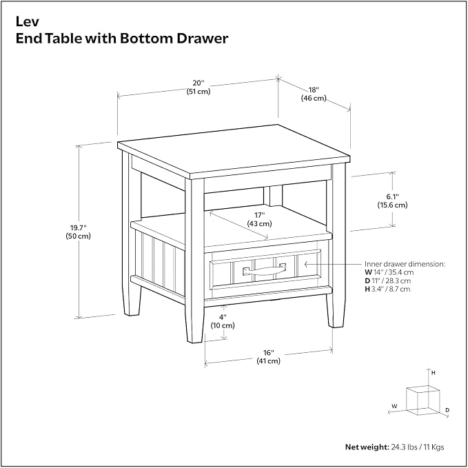 SIMPLIHOME Lev End Table - Image 3