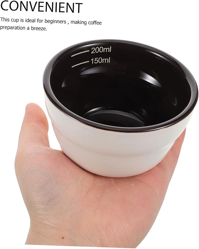 Porcelain Cupping Cup Ceramic Measuring Cup Coffee Beans Dosing Weigh Coffee - Image 4
