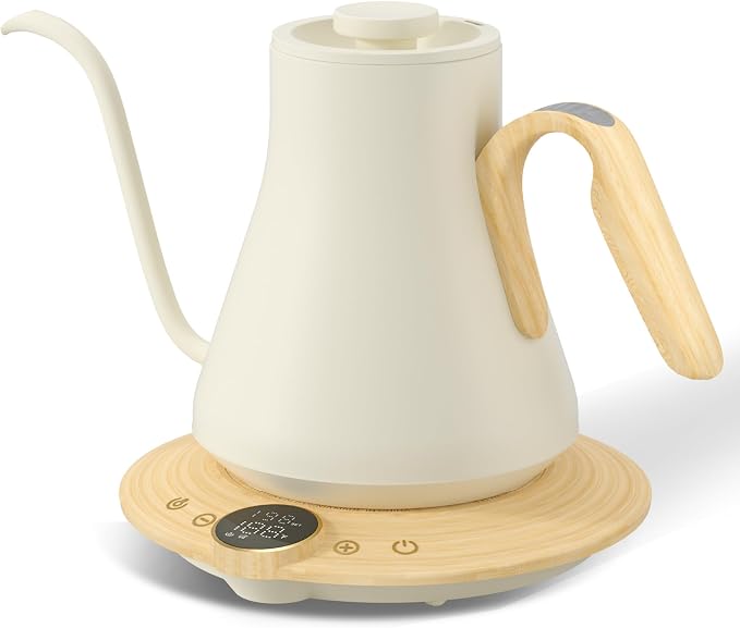 Cocinare Gooseneck Electric Kettle, ±1°F Precise Temperature Control, 1500W by Cocinare