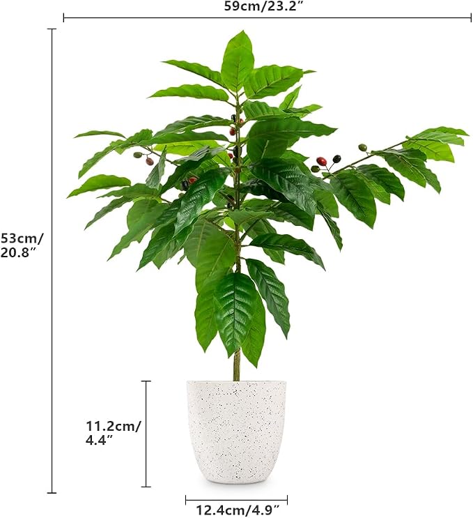 CAFEMASY Artificial Coffee Bean Plant Tree - Image 7