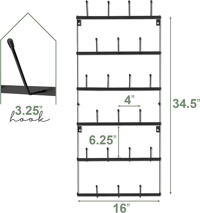 Sorbus Mug Rack for Wall - Image 6