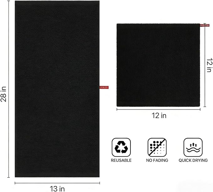 100% Cotton Waffle Weave Kitchen Towels, 4 Pack Dish Cloths - Image 5