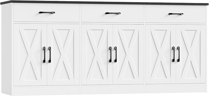 HOSTACK 71" Large Sideboard Buffet Cabinet by HOSTACK