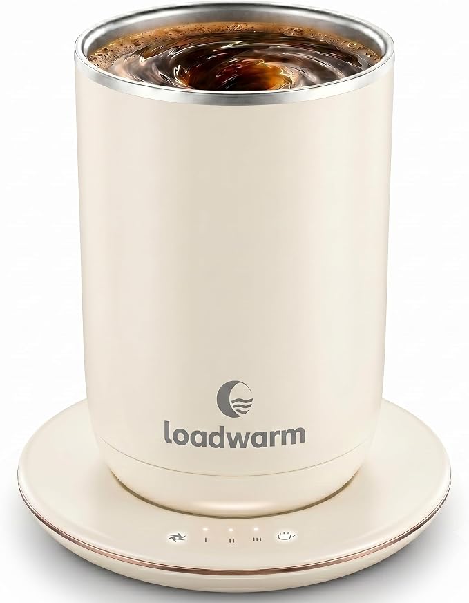 Self Heated Stirring Coffee Mug, 10oz Auto Mixing Cup by LooaWarm