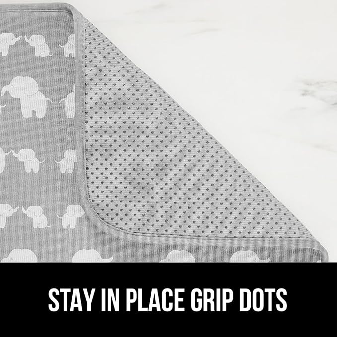 GORILLA GRIP Ultra Water Absorbent Microfiber Dish Drying Mat, Slip Resistant - Image 4