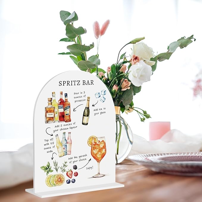 Italian Spritz Bar Sign Aperol Spritz Decor Cocktail Drink Bar Sign - Image 5