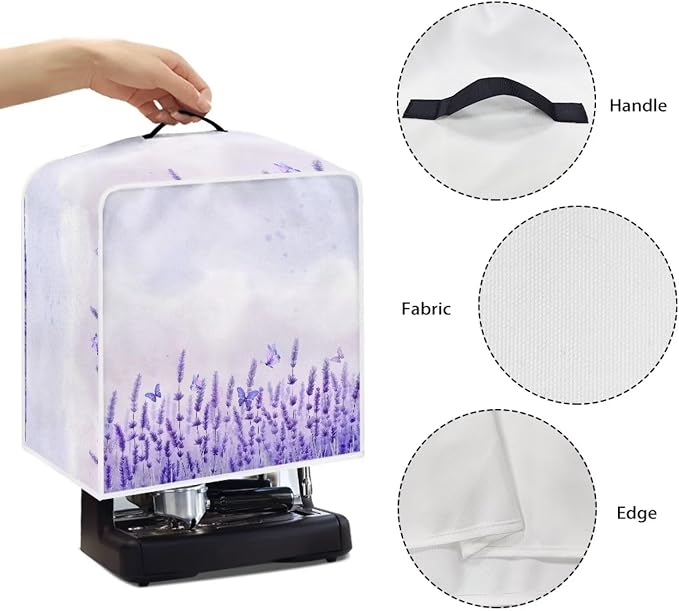 Lavender Coffee Maker Dust Cover Theme Appliance Covers - Image 5
