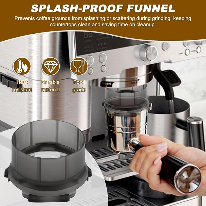 Portafilter Funnel for Nin-ja Espresso Machine ES601, No-Mess Espresso Funnel - Image 3