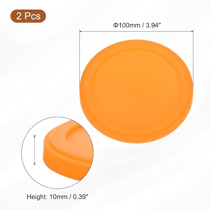 uxcell 2Pcs Silicone Cup Lids, 3.9 Inch Mug Cover Reusable Silicone Cup Covers - Image 2