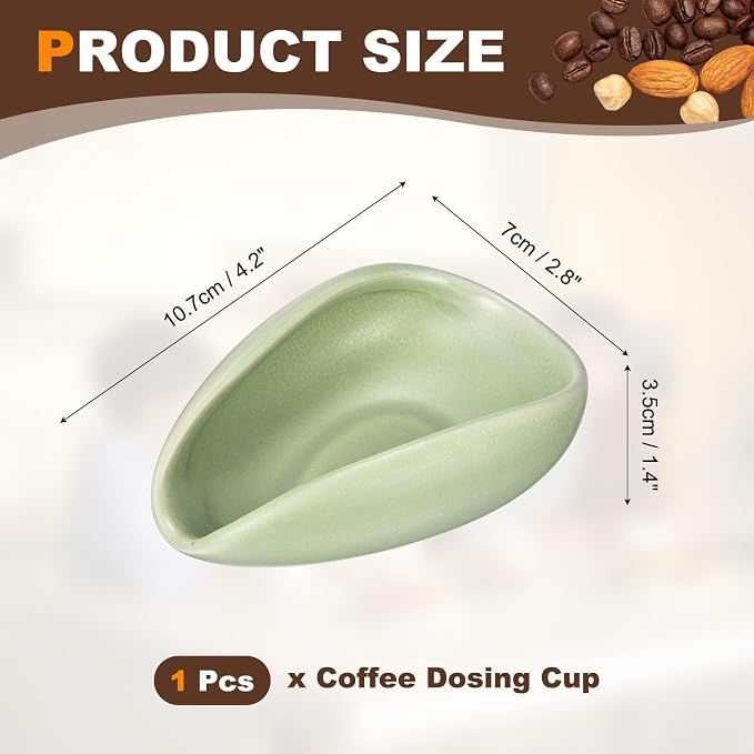 uxcell Coffee Dosing Cup, Ceramic Coffee Beans Dosing Cup Dose Measuring - Image 2