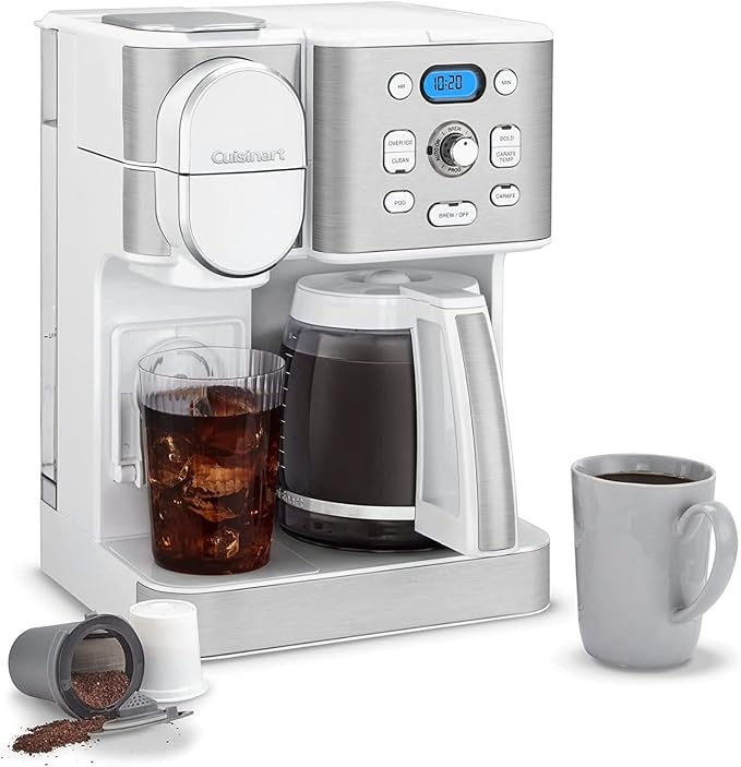 Cuisinart 12-Cup Coffee Maker, Single-Serve Brewer Glass Carafe, Automatic Hot - Image 4