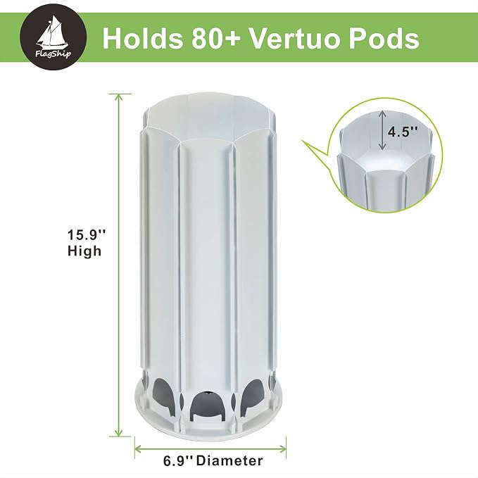FlagShip Vertuo Pod Holder for Nespresso Pod Carousel Coffee Pod Stand - Image 2