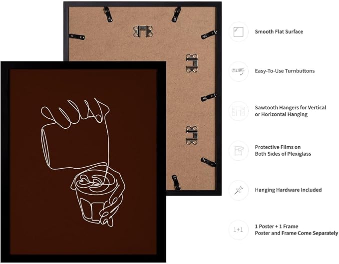 Lawrence Williams Designs Coffee Line Art Poster - Image 3