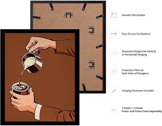 Lawrence Williams Designs Latte Art Pour Poster - Image 3