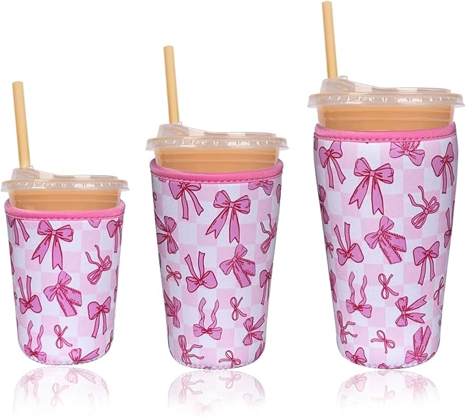 Reusable Insulated Neoprene Iced Coffee Cup Sleeve, Durable Drink Sleeve by Unknown