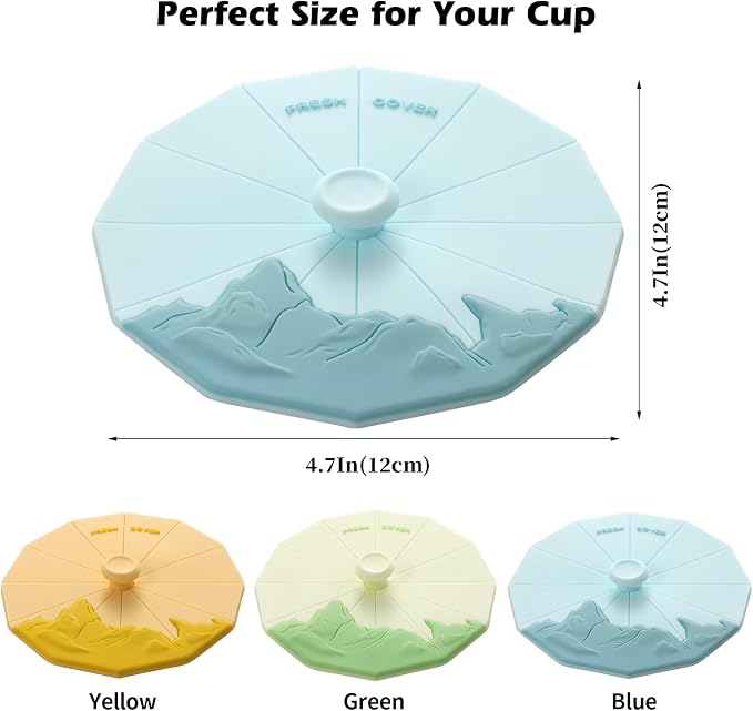 Silicone Cup Covers ， Multicolored Silicone Lids - Image 2