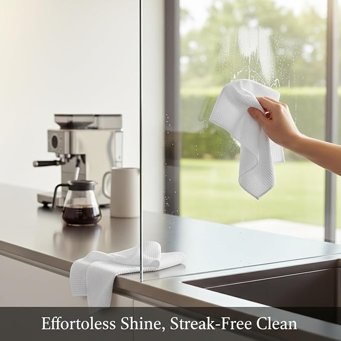 Waffle Weave Microfiber Cleaning Cloth - Image 2