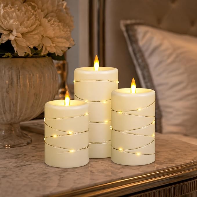 Upinmz Flickering Flameless Candles - Image 5