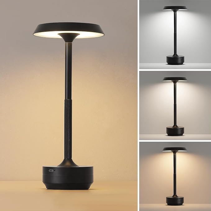 1 Pack Cordless Table Lamp, Portable LED Desk Lamps, 5000mAh Battery Operated by Unknown