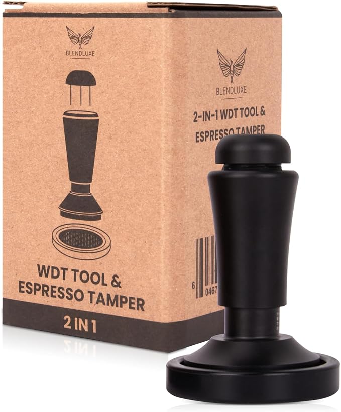 2-in-1 Espresso Tamper & WDT Stirrer Tool – 51mm Coffee Tamper by Unknown