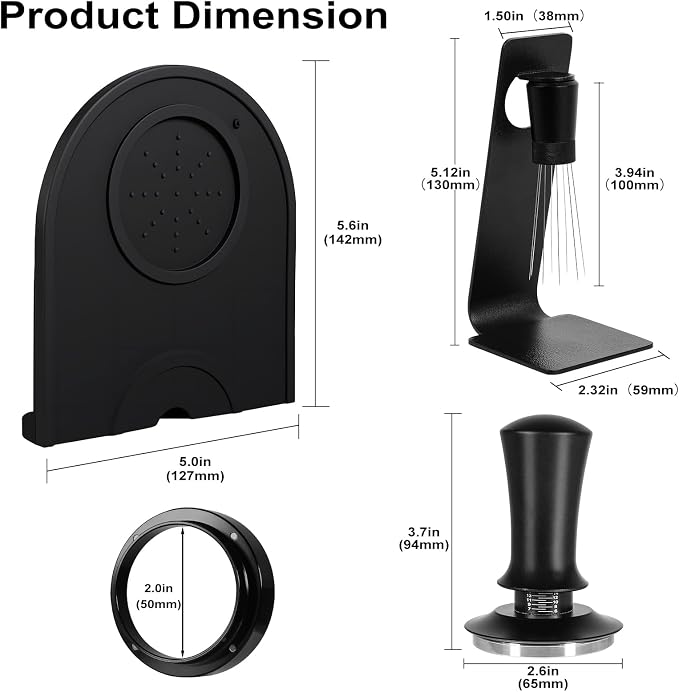 Espresso Accessories Kit 58mm, Coffee Tamper - Image 8