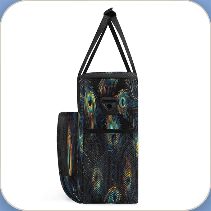 Peacock Feather Coffee Machine Bag Compatible - Image 4