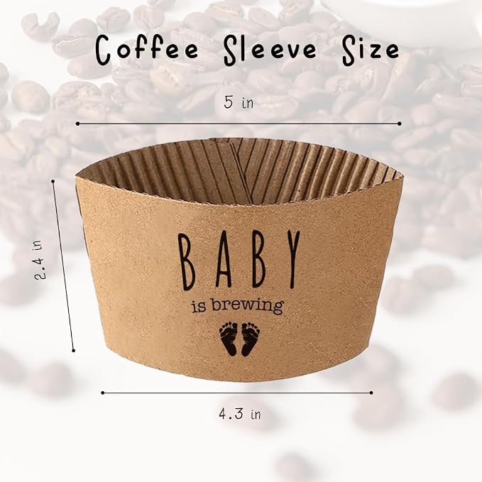 Baby Is Brewing Coffee Sleeves, Hot Iced Coffee Sleeves - Image 2
