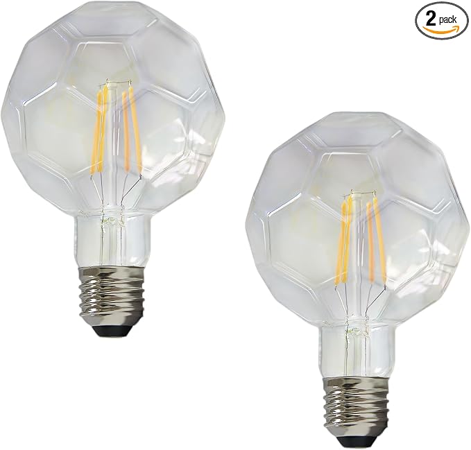 Vintage LED Edison Bulb G30 G95 6W Equivalent 60watt, Dimmable CRI 90+ LED by FANNIS-LETTHEREBELIGHT