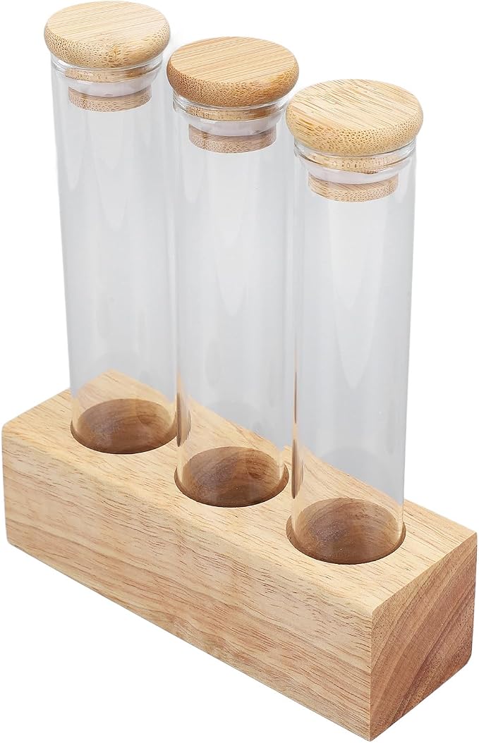 Asixxsix Coffee Bean Jars Canisters, Glass Tubes Single Dose Coffee Bean Storage - Image 8